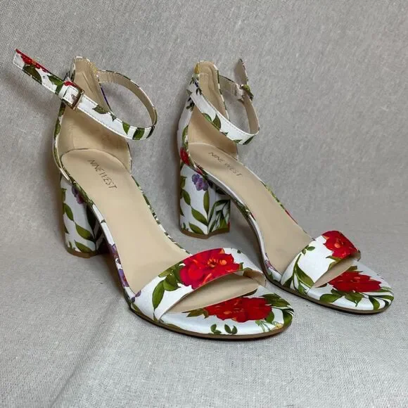 Nine West | NWOB Sandy Women's Block Heel Dress Sandals | Size 9.5 - Picture 4 of 12